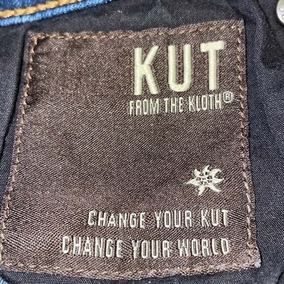 KUT from the Kloth High Rise Toothpick Skinny Women's Blue Jeans.  Size 8. - Picture 7 of 14